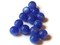 13 12mm Round Blue Vintage Moonglow Lucite Beads Loose Ball Beads Bubblegum Beads